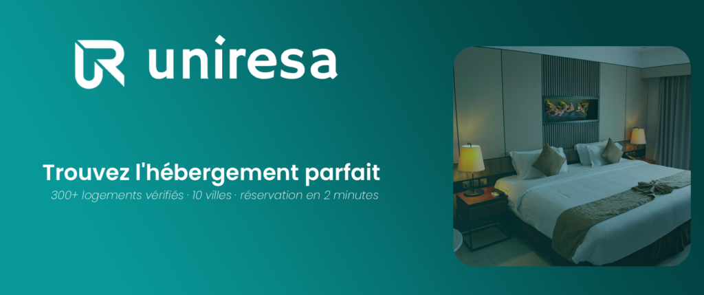 Aperçu de la plateforme de réservation Uniresa
